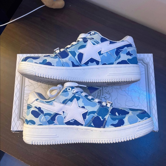 A Bathing Ape Bape Sta Low, ABC Camo 20th Anniversary Blue - Picture 2 of 8